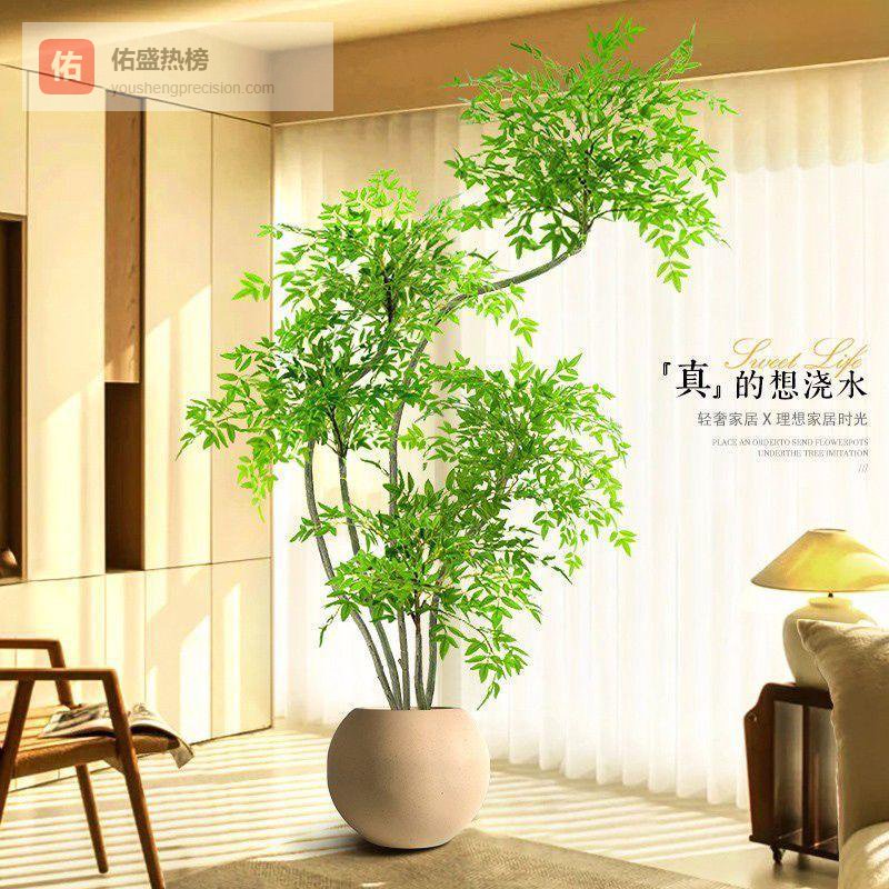 客厅装饰老踩坑？选绿植总养不活？内行建议试试南天竹仿真盆栽，点亮生活仪式感，美观持久超省心！