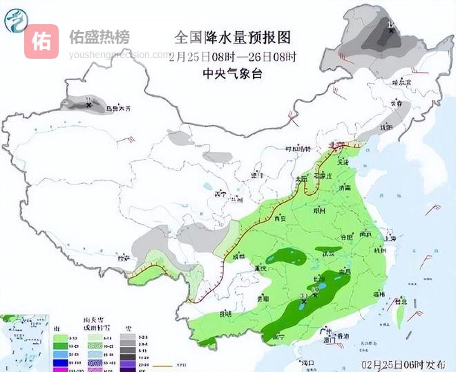 冷暖皆活跃！黄河以北部分区域雪势存在悬念！南方两轮降雨伴对流