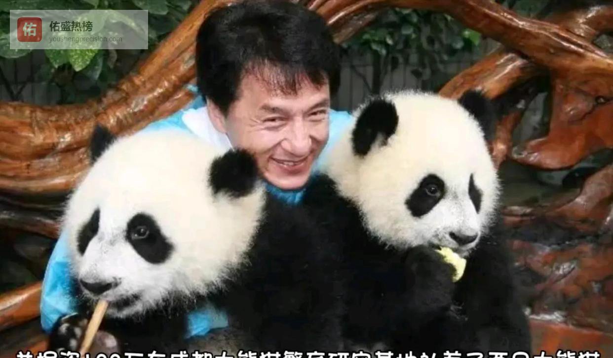 成龙71岁抱着熊猫在米兰冬奥会用中文向全世界拜年，身后那个驼背中年男人手上一枚戒指让全场安静