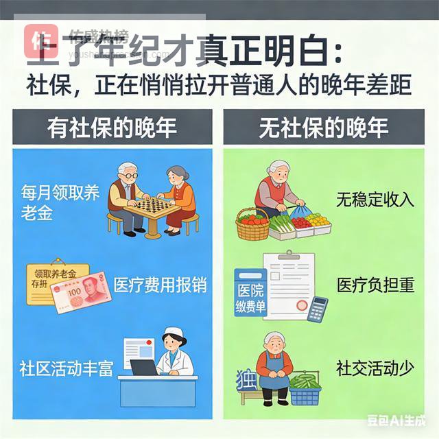 上了年纪才真正明白：社保，正在悄悄拉开普通人的晚年差距