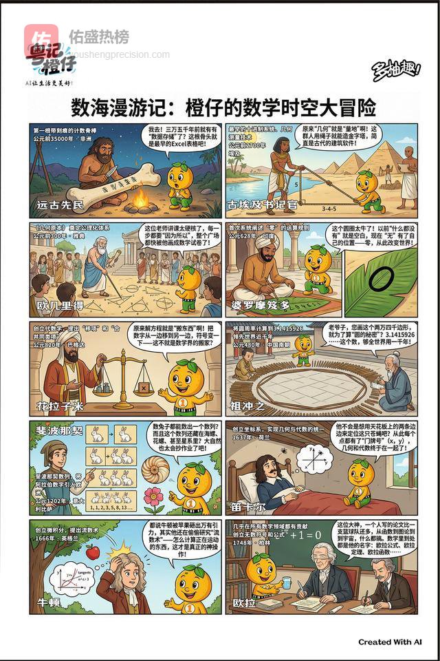 一份横跨3万年的数学英雄谱，改变世界的不止是公式！