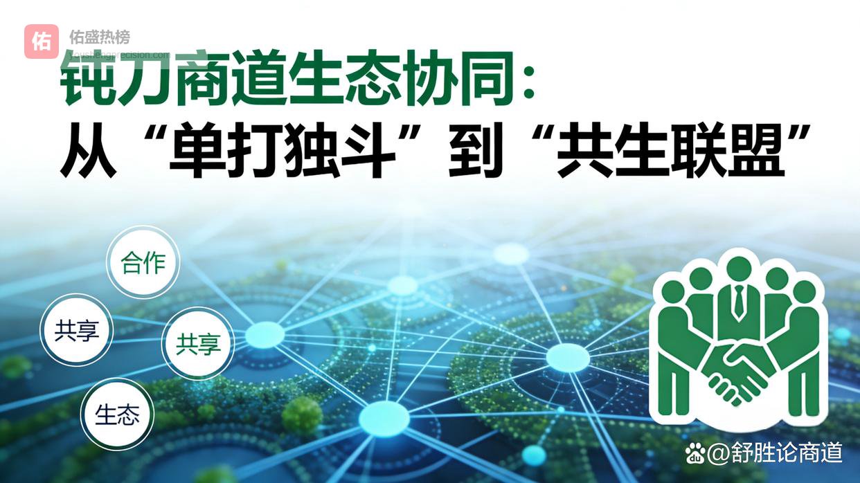 钝刀商道生态协同：从“单打独斗”到“共生联盟”
