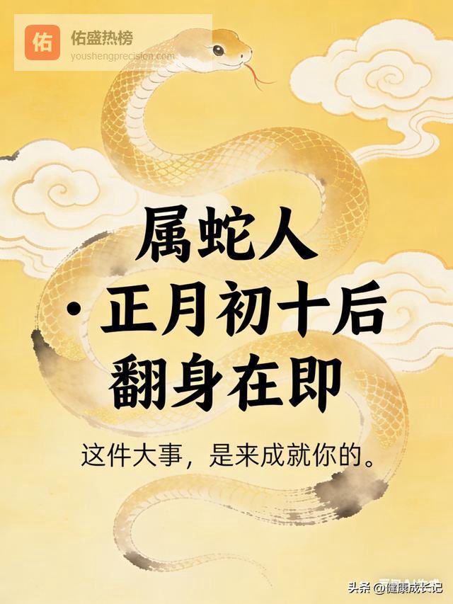 属蛇人速看！正月初十后那件“大事”，其实是你翻身的信号