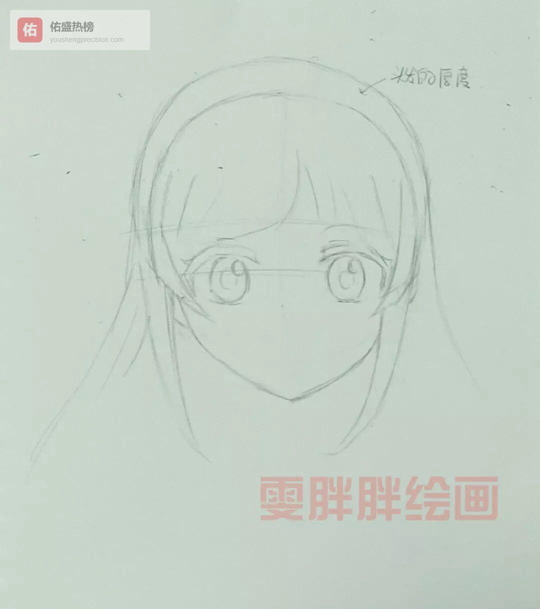 从圆到花：复杂头像线稿全攻略