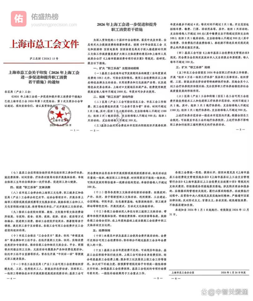 每人每年最高2000元！上海工会“职工乐品”经费升级，关爱通发布“职工乐品”福利解决方案