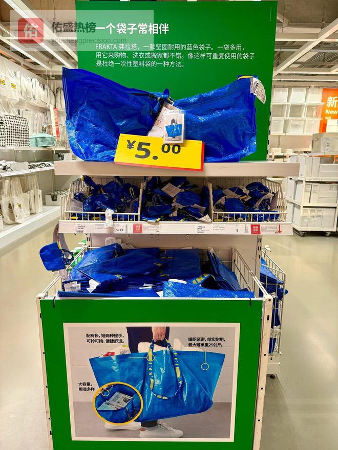 别买大牌包了！这个“5块钱”的宜家袋子火了：能装、便宜、好搭