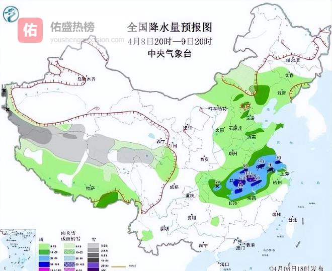 加速在北上！沿江两岸将迎强降水伴对流！南方多雨格局尚难见尽头