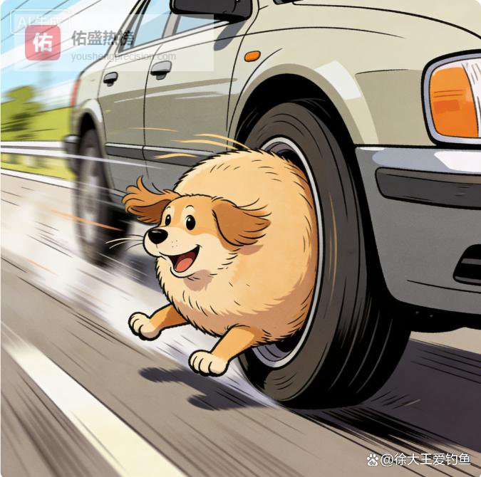 笑不活了！钓鱼人神调侃：把轮胎换成条狗，是不是更过瘾？