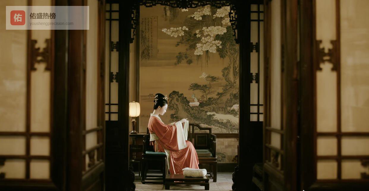 老宅书房那幅仕女图每天都会走出一个台阶，今晚我回家看，画里的女人正坐在我床头开始给我缝补寿衣