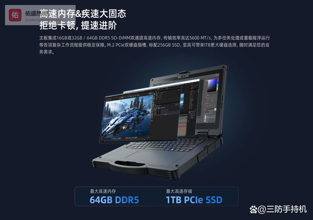 亿道三防笔记本的坚固机身能从容应对。设备经理说：以前是坏了再修，停线损失巨大。现在是AI预测到‘快要坏’